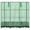 vidaXL Raised Bed with Greenhouse Cover Rattan Look 120x40x123 cm