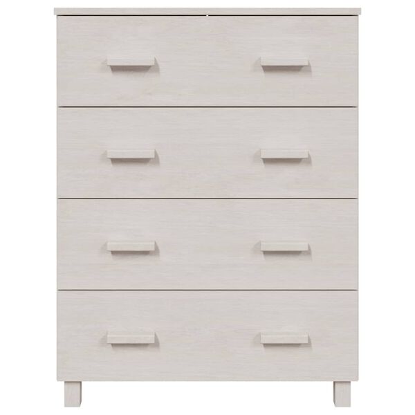 vidaXL Sideboard HAMAR White 79x40x103.5 cm Solid Wood Pine