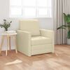 vidaXL Floor Sofa Bed 2-in-1 Cream 112x174x55 cm Fabric
