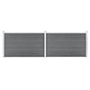 vidaXL Garden Fence WPC 353x106 cm Grey