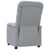vidaXL Recliner Chair Light Grey Fabric