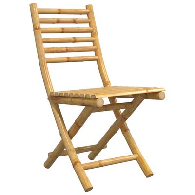 vidaXL Folding Garden Chairs 2 pcs 43x54x88 cm Bamboo