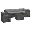 vidaXL 7 Piece Garden Pallet Lounge Set with Cushions Solid Pinewood