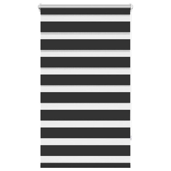 vidaXL Zebra blind 90.9x150 cm Fabric Width 86.7 cm black