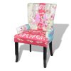 vidaXL French Chair with Patchwork Design Fabric