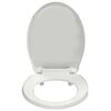 vidaXL Soft-close Toilet Seat White Oval