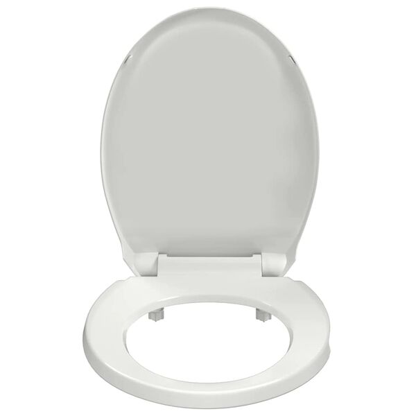 vidaXL Soft-close Toilet Seat White Oval