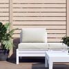 vidaXL Pallet Cushions 2 pcs Melange Cream Fabric