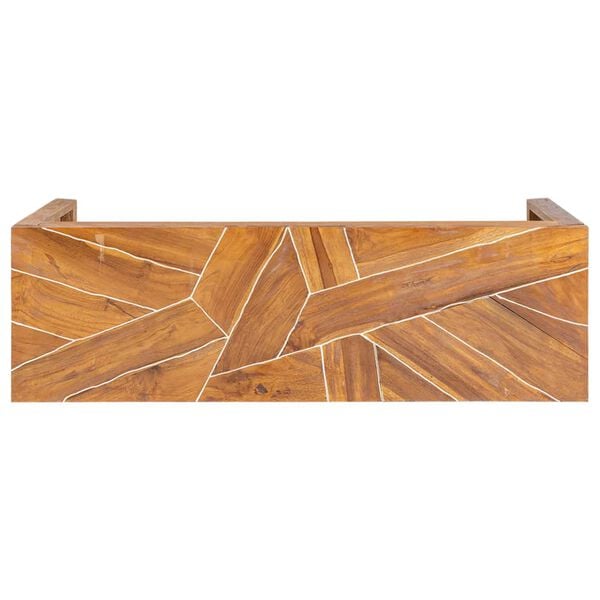 vidaXL TV Stand 110x60x38 cm Solid Teak Wood