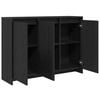 vidaXL Sideboard Black 102 x 29.5 x 75 cm Engineered wood