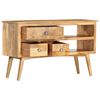 vidaXL Sideboard 102x35x61 cm Solid Mango Wood