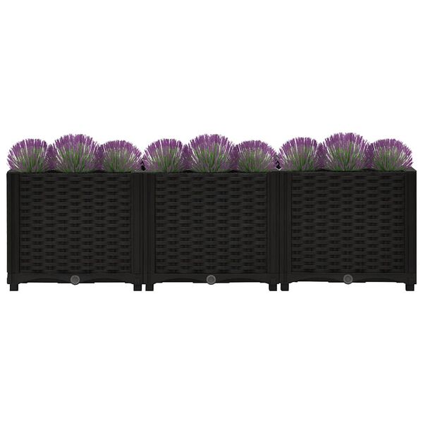 vidaXL Raised Bed 120x40x38 cm Polypropylene