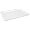 vidaXL Shower Base Tray with Dots White 90x70x4 cm ABS