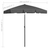 vidaXL Beach Parasol Anthracite 180x120 cm