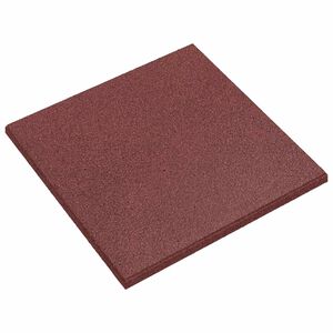 vidaXL Fall Protection Tiles 12 pcs Red 50 x 50 cm Rubber
