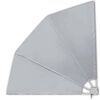 vidaXL Collapsible Balcony Side Awning Grey 210x210 cm