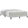 vidaXL Box Spring Bed with Mattress Light Grey 160 x 200 cm Fabric