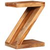 vidaXL Side Table Z-shaped Solid Acacia Wood