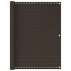 vidaXL Balcony Screen Brown 120x500 cm HDPE