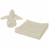 vidaXL Napkin | Set of 50 | Cream | 100% Polyester | 50 x 50 cm | Dinner Napkin
