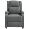 vidaXL Recliner Chair Dark Grey Fabric