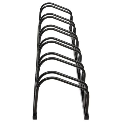 vidaXL Bike Rack for 6 Bikes Black Steel