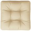 vidaXL Pallet Cushion Beige 60x60x12 cm Fabric