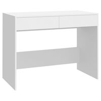 vidaXL Desk White 101x50x76.5 cm Engineered Wood