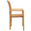 vidaXL Stacking Dining Chairs 2 pcs Solid Teak