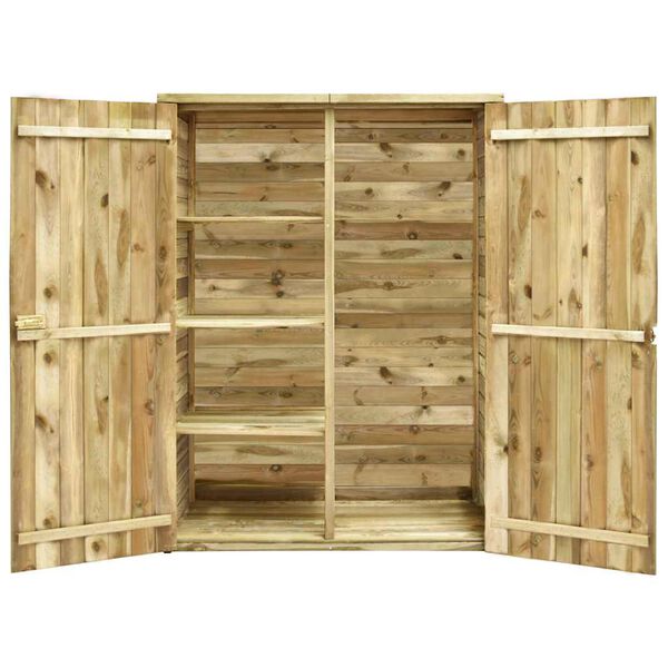 vidaXL Garden Tool Shed 123x50x171 cm Impregnated Pinewood