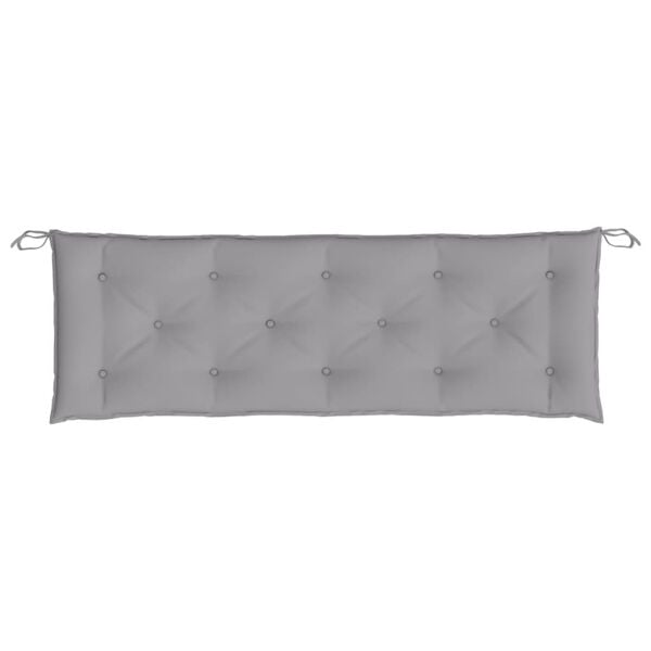 vidaXL Garden Bench Cushion Grey 150x50x7 cm Oxford Fabric