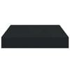 vidaXL Floating Wall Shelves 2 pcs Black 23x23.5x3.8 cm MDF
