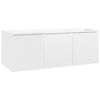 vidaXL TV Cabinet High Gloss White 80x34x30 cm Engineered Wood