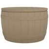 vidaXL 3-in-1 Garden Storage Box Light Brown Polypropylene