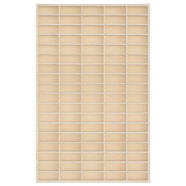 vidaXL Wooden Collector's Display Case with 90 Compartments 50.5x4.5x79cm