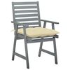 vidaXL Outdoor Dining Chairs with Cushions 3 pcs Solid Acacia Wood
