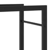 vidaXL Firewood Rack Matt Black 80x28x154 cm Steel