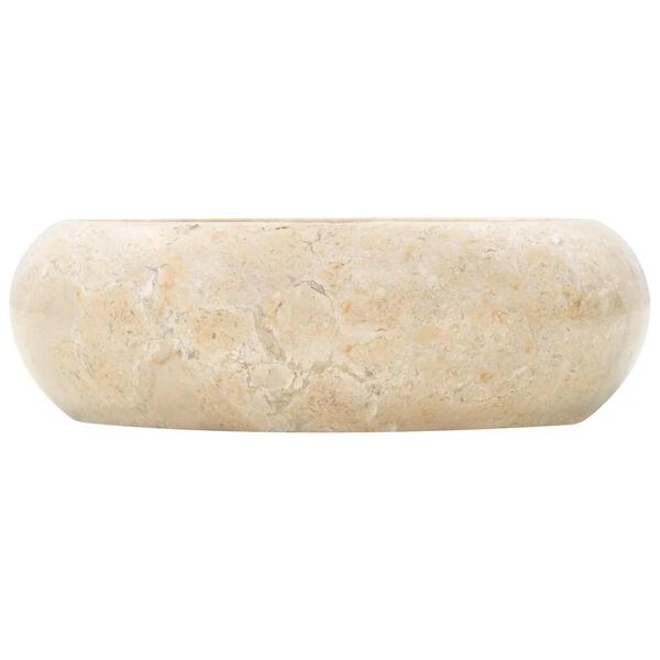 vidaXL Sink 40x12 cm Marble Cream