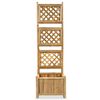 vidaXL Garden Raised Bed with Trellis Bamboo 40 cm