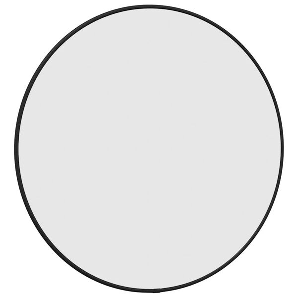 vidaXL Wall Mirror Black &Oslash; 50 cm Round