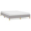 vidaXL Bed Frame without Mattress Light Grey 160x200 cm Fabric