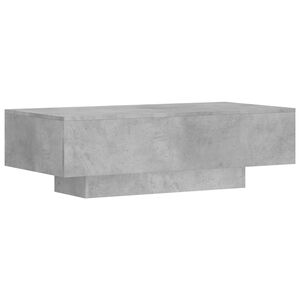 vidaXL Coffee Table Concrete Grey 100x49,5x31 cm Engineered Wood