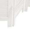 vidaXL Room Divider 5 Panels White Solid Wood Paulownia