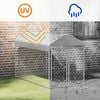 vidaXL Outdoor Dog Kennel with Roof 200x100x125 cm