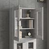 vidaXL Hanging Wall Cabinet Grey Sonoma 69.5x34x90 cm