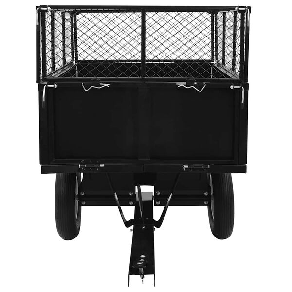 vidaXL Tipping Trailer for Lawn Mower 300 kg Load
