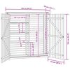 vidaXL Garden Tool Shed 163x50x171 cm Impregnated Pinewood