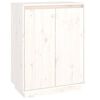 vidaXL Shoe Cabinet White 60x35x80 cm Solid Wood Pine