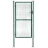 vidaXL Fence Gate Steel 100x175 cm Green