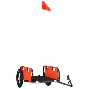vidaXL Bike Trailer Black 122x53x28 cm Iron